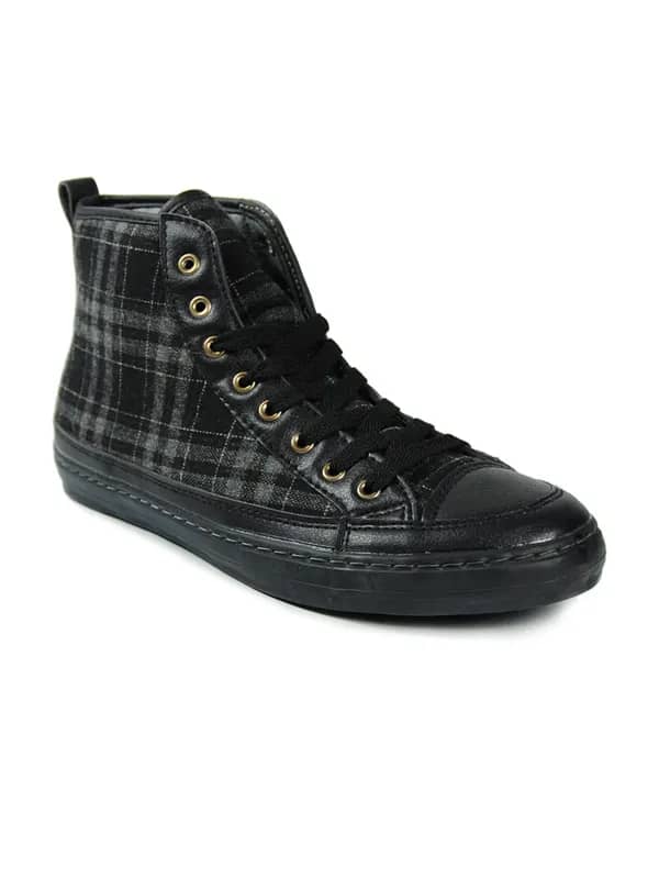 United Colors of Benetton Men Nighthawk Black Casual Shoes