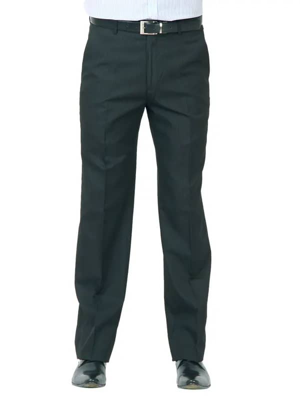 John Miller Men Reglur Black Trousers