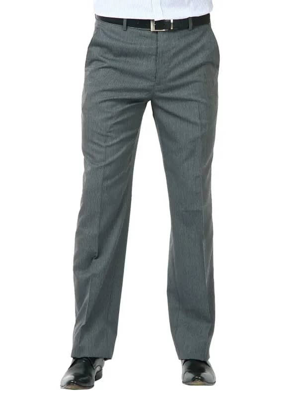 John Miller Men Line Grey Trousers