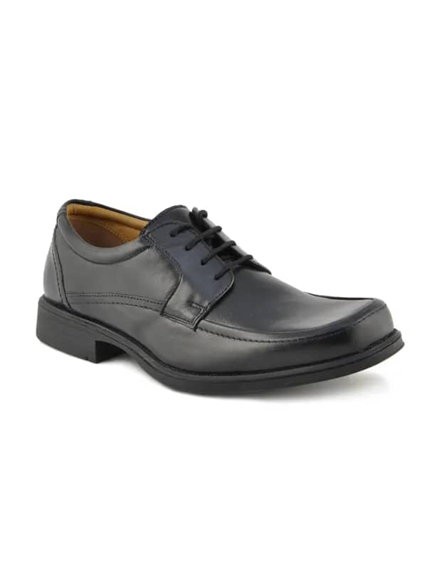 Clarks Men Hang Spring Leather Black Formal Shoes