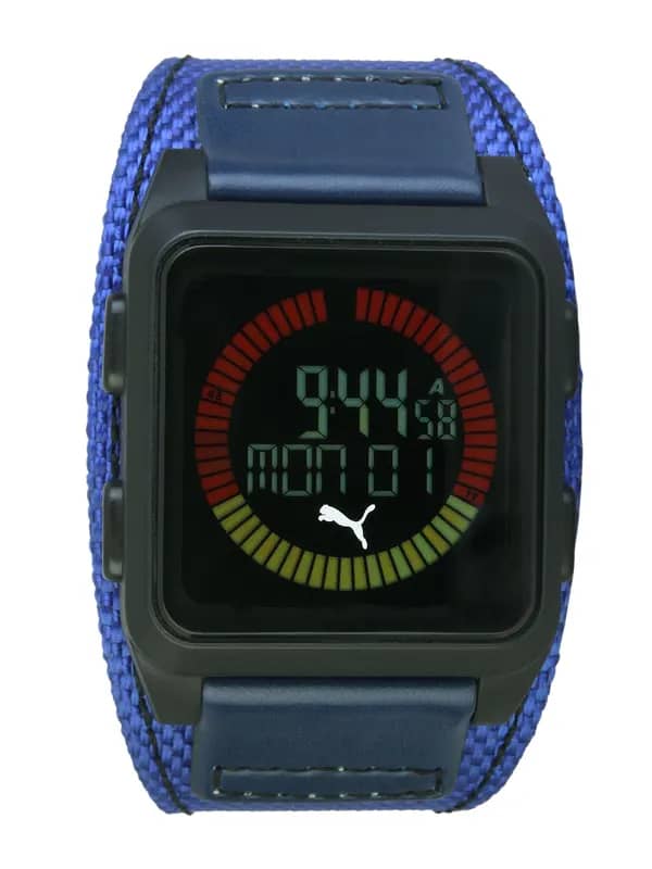 Puma Men Strom Agitation Gents Black Watches