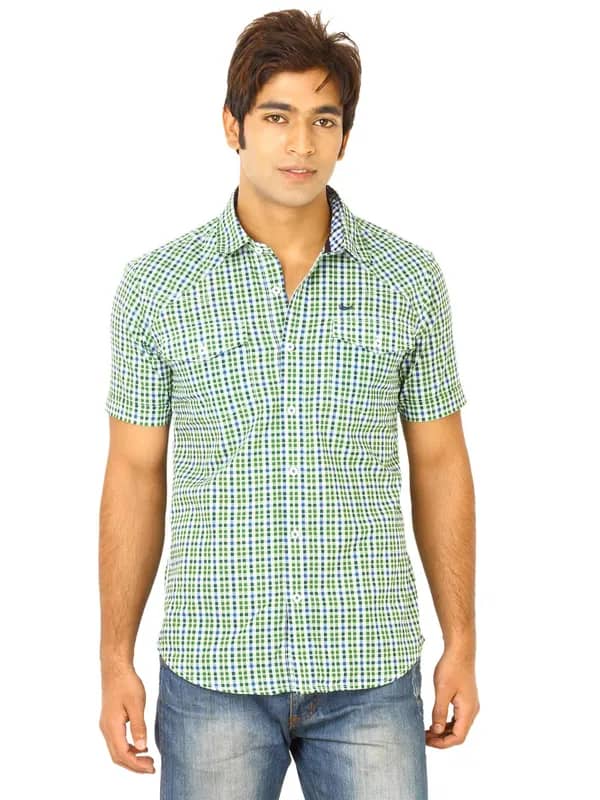 Flying Machine Men HS Green Shirts