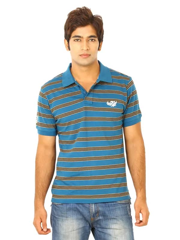 Flying Machine Men Blue Polo Tshirts