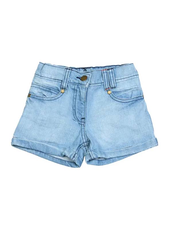 Doodle Girl Hot Ice Wash Blue Shorts