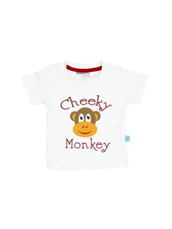Doodle Boy Casual White Tshirts