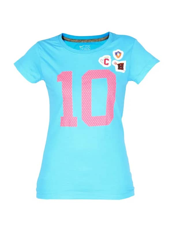 Nike Women Casual short sleeve tshirt Blue Tshirts