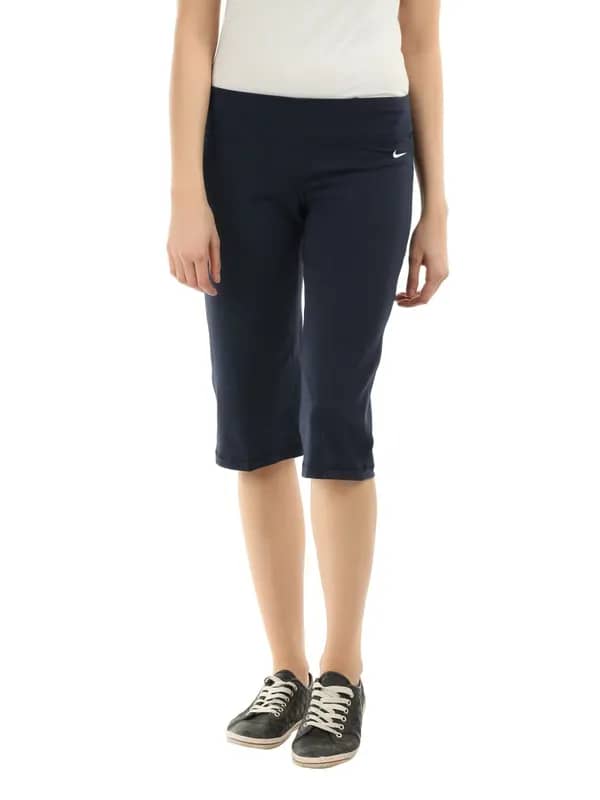 Nike Women Blue Dri-Fit Capris