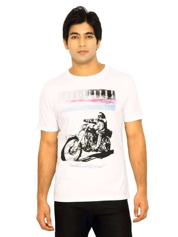 Wrangler Men True Riders White T-Shirts