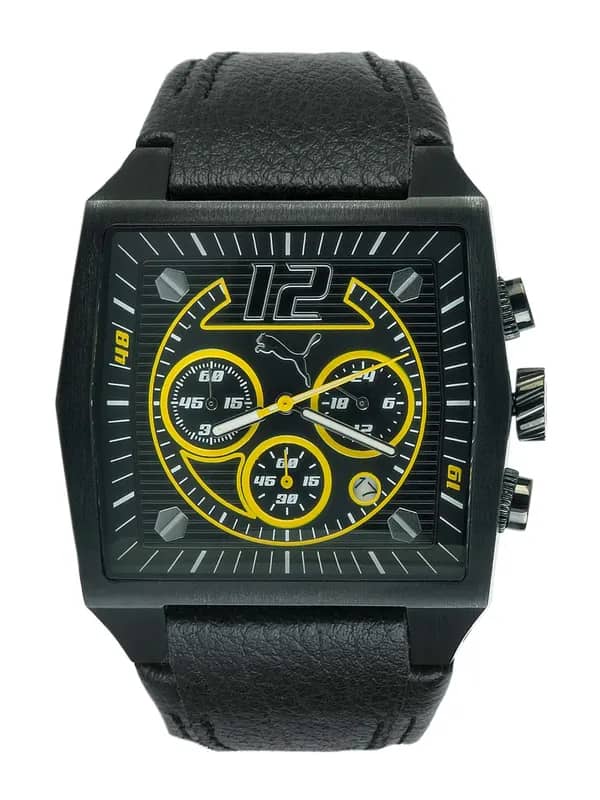 Puma Men Rod Yellow Black Watches