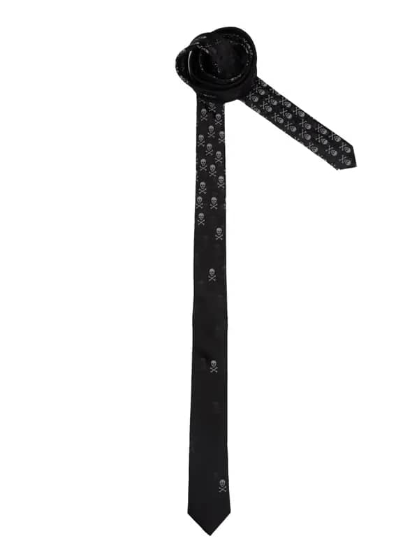 Indigo Nation Men Printed Black Ties