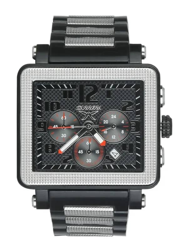Carrera Men Steel dial frame dial Black Watches