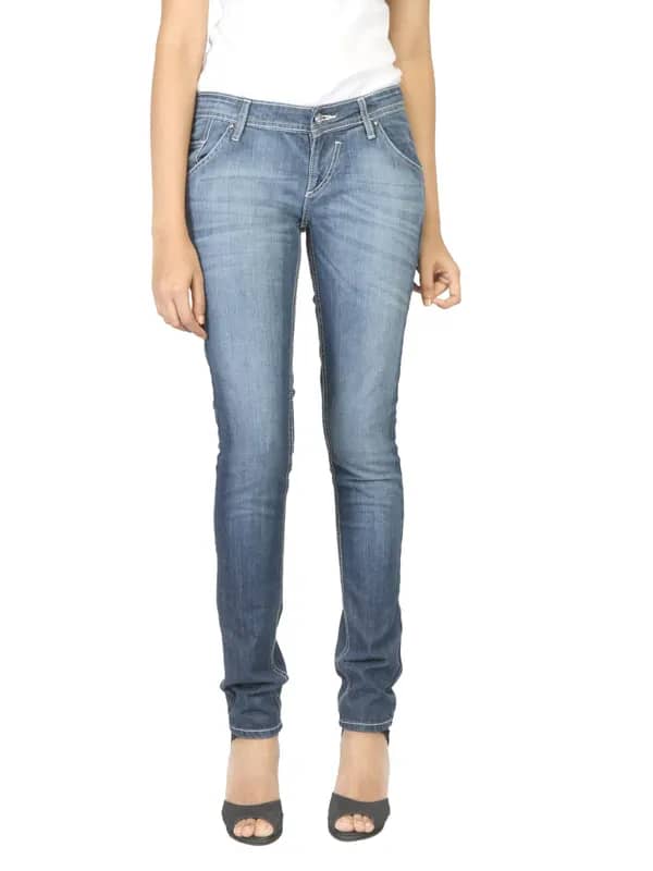 Flying Machine Women Low Rise Blue Jeans