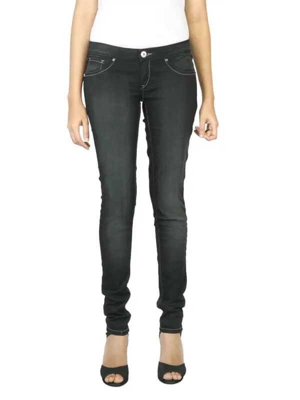 Flying Machine Women Low Rise Black Jeans