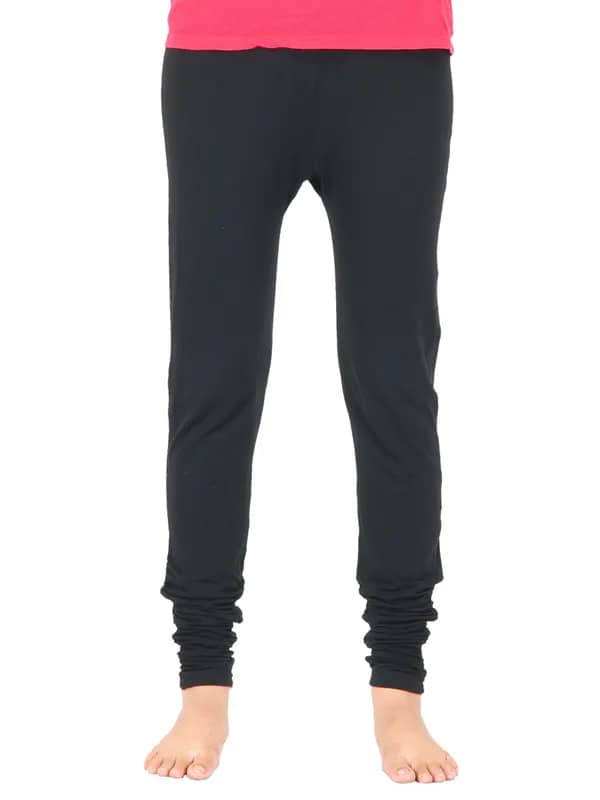 Urban Yoga Women Solid Black Churidar