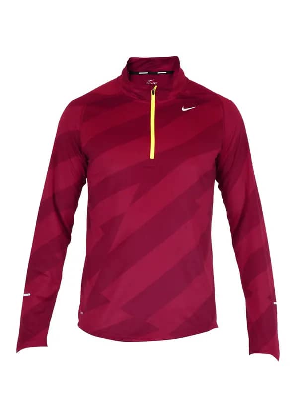 Nike Men Running Maroon Sweatshirt