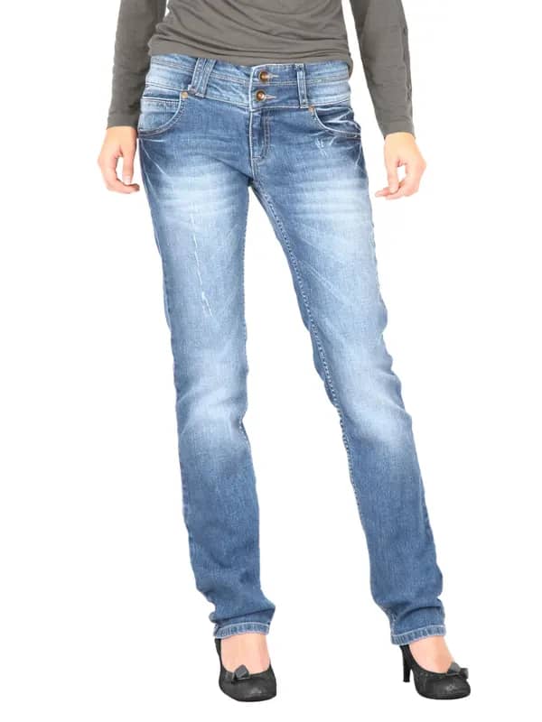 United Colors of Benetton Women Washed Blue Jeans