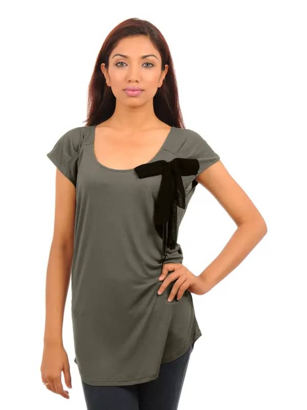 United Colors of Benetton Women Light Winter Grey Tops