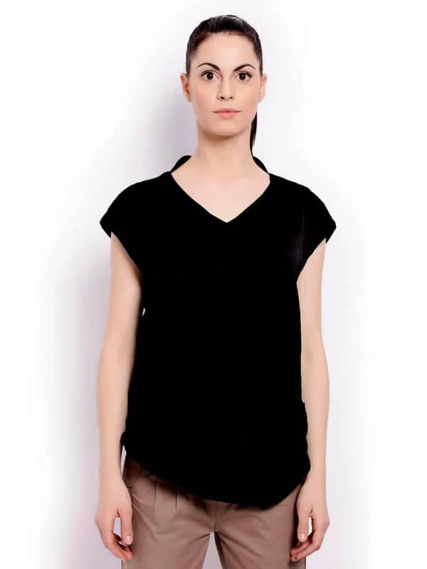 United Colors of Benetton Women Light Winter Black Tops
