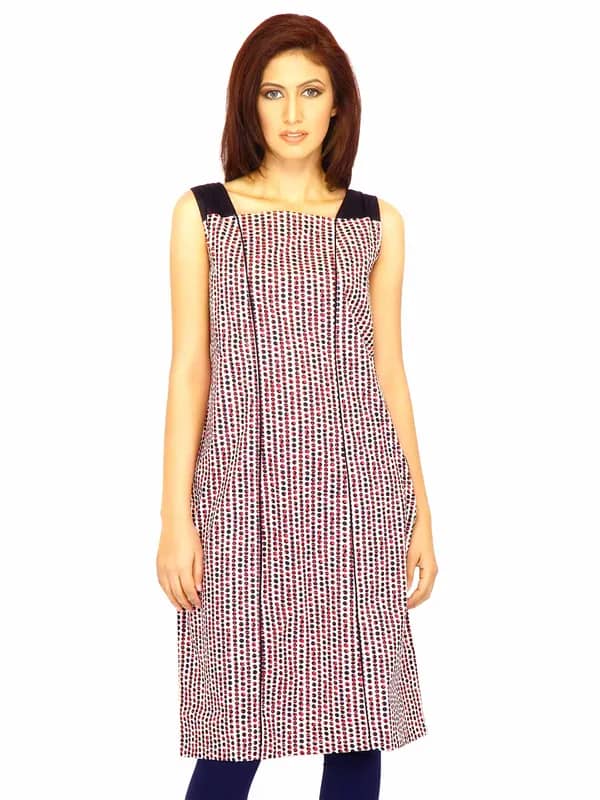 W Women Printed Cream Kurtas