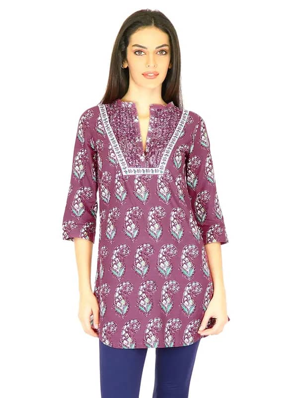 W Women Printed Pink Kurtas