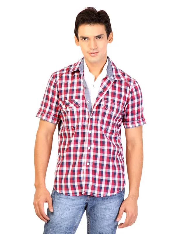 Lee Men Check Red Shirts