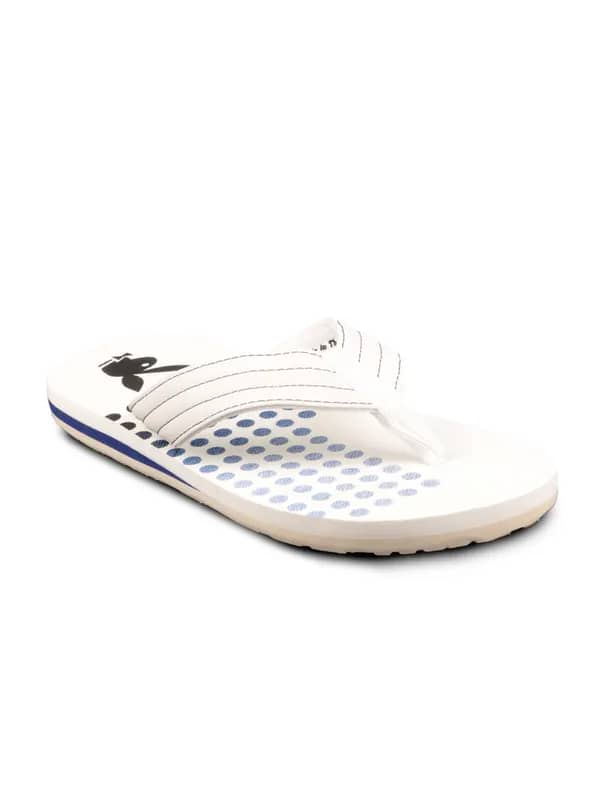 Playboy Men White Flip Flops