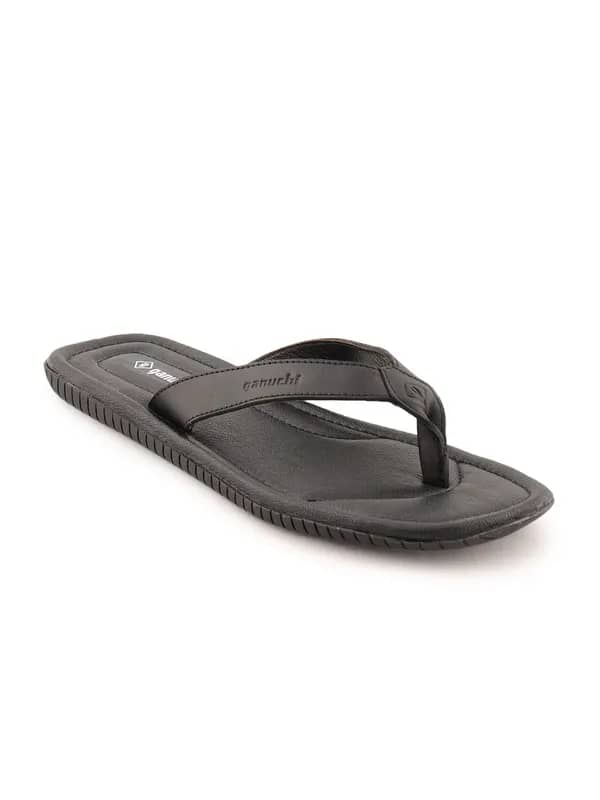 Ganuchi Men Casual Black Slipper