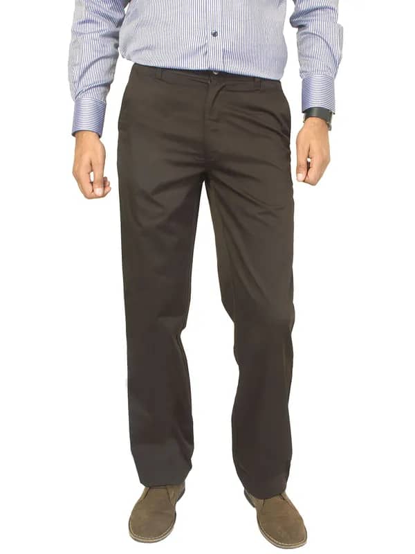 Basics Men Brown Trousers
