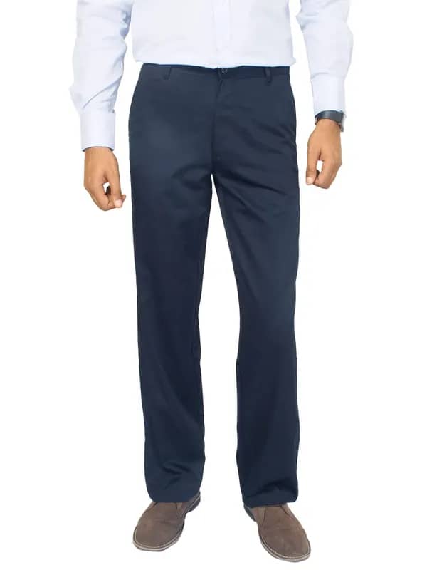 Basics Men Navy Trousers