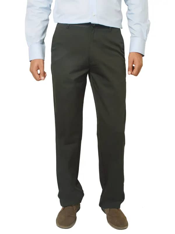Basics Men Green Trousers