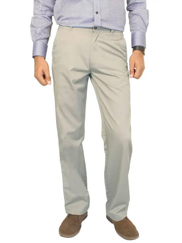 Basics Men Grey Trousers