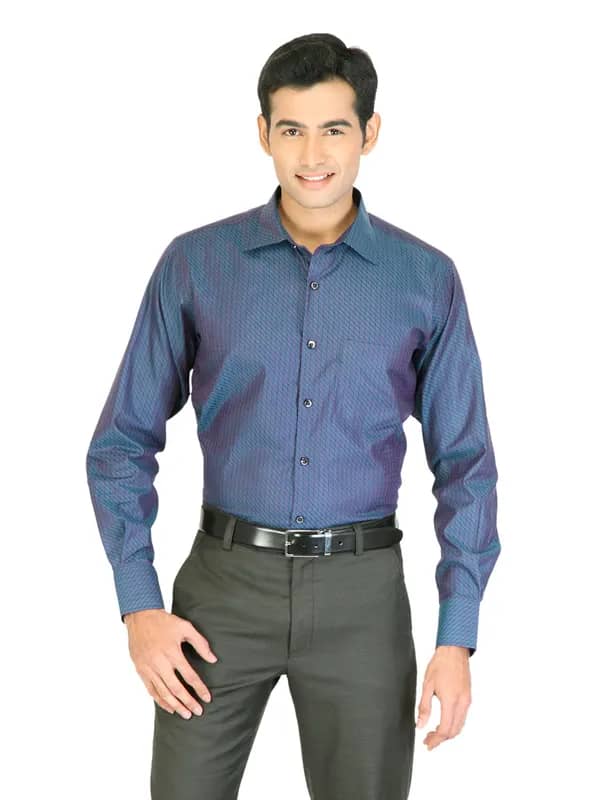 Genesis Men Blue Shirt