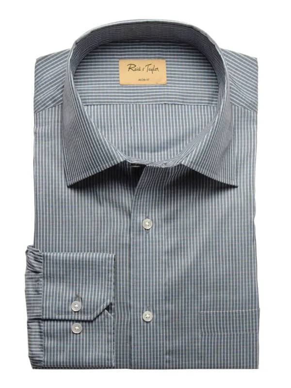 Reid & Taylor Men Check Grey Shirts