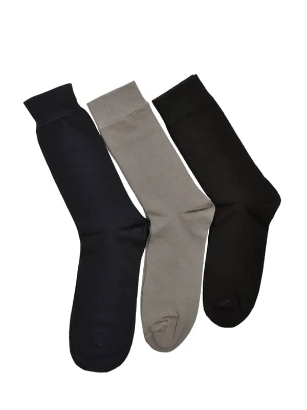 Reid & Taylor Men Solid Black Socks