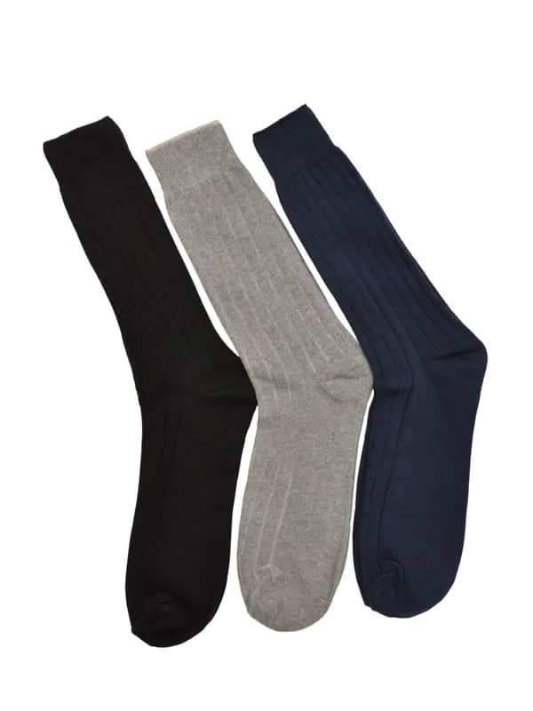 Reid & Taylor Men Solid Black Socks