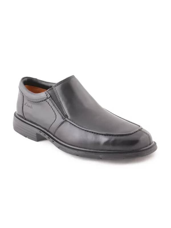 Clarks Men Black Leather Formal Shoes