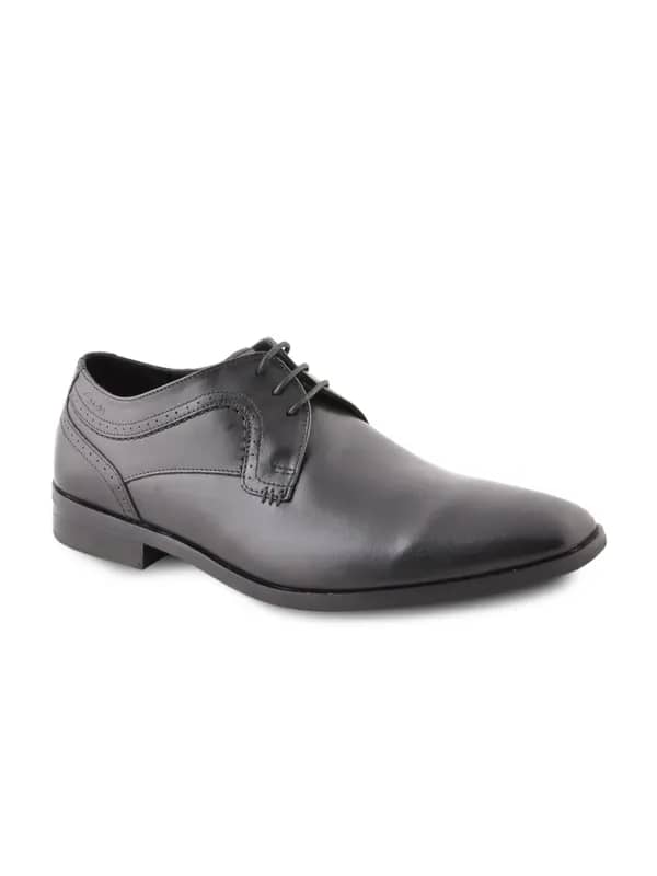 Clarks Men Leather Black Formal Shoes