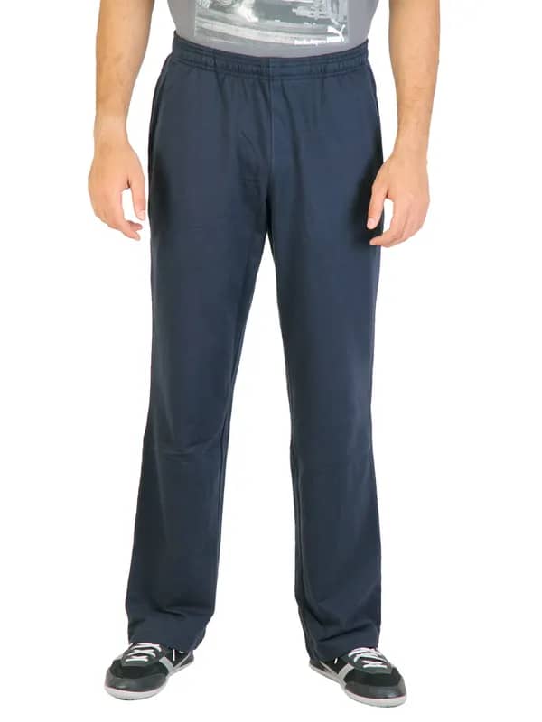 Puma Men Solid Blue Track Pants