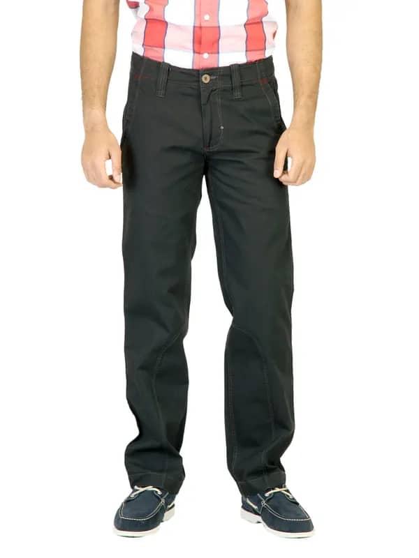 Probase Men Solid Black Trousers