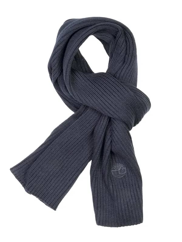 Timberland Men Solid Navy Blue Scarves