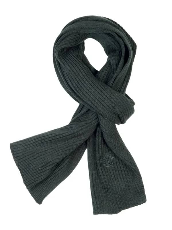 Timberland Men Solid Black Scarves