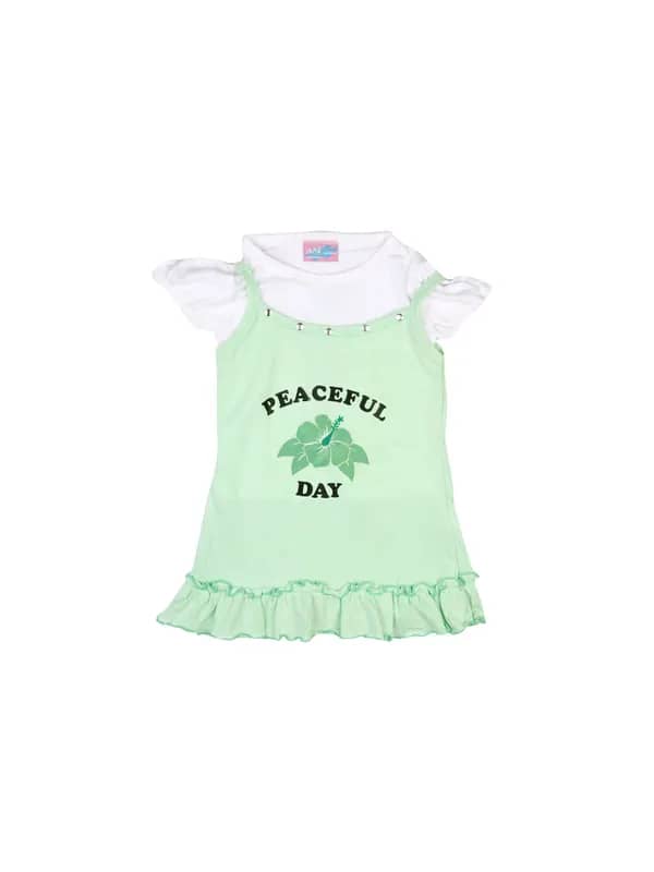 Ant Kids Peaceful Day Green Dresses