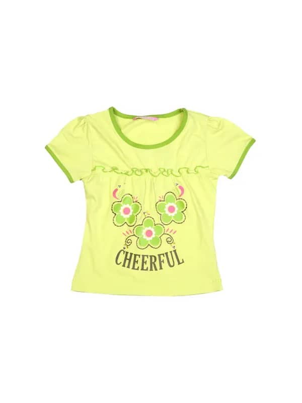 Ant Kids Girl Cheerful Green Tops