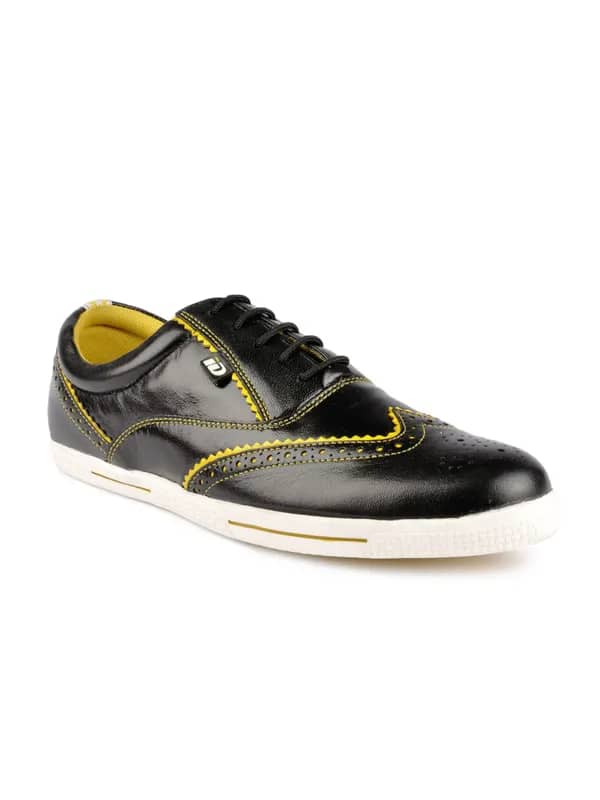 iD Men Casual Black Shoes