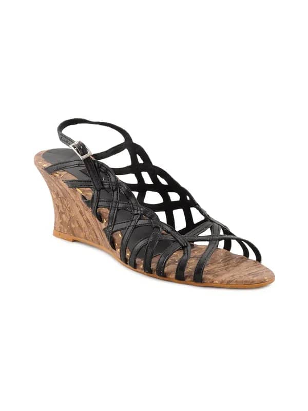 Inc 5 Women Casual Black Wedges