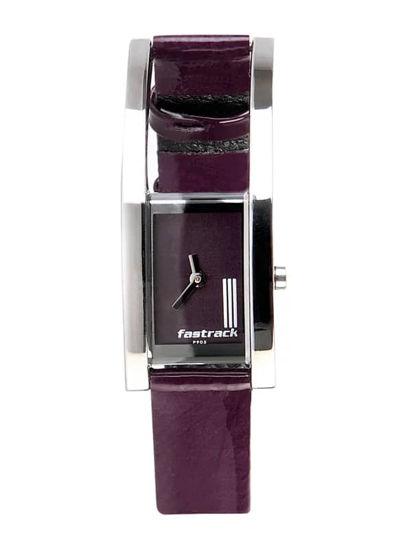 Fastrack Women Burgundy Dial Watch 2166SL02