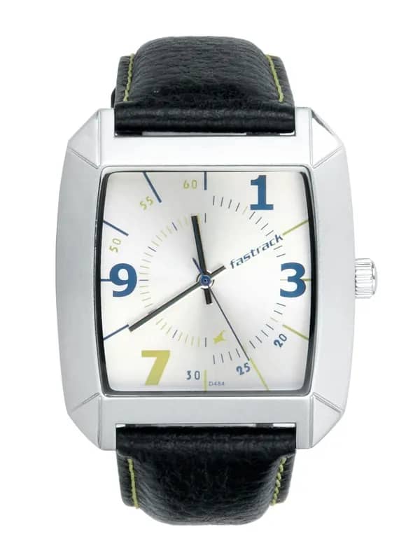 Fastrack Men Thread Stich Black Watches