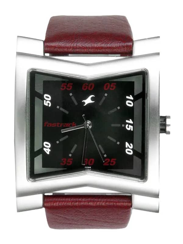 Fastrack Men Smooth Finish Strap Black Watches