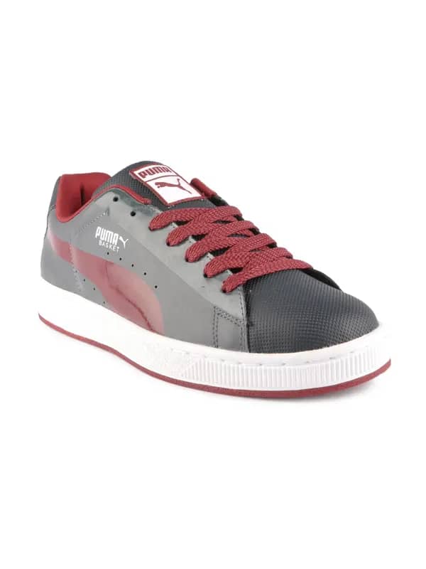 Puma Men Basket Clean Black Casual Shoes