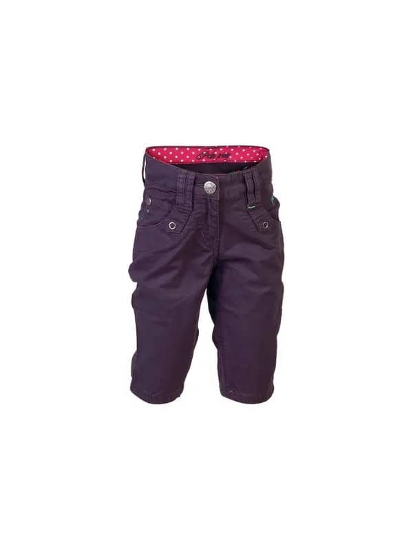 Palm Tree Kids Girls Solid Purple Capris